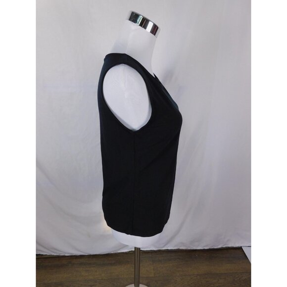 Merona Tank Top Womens Small Black Sleeveless Stretch Basic Layering Shirt - Picture 5 of 9